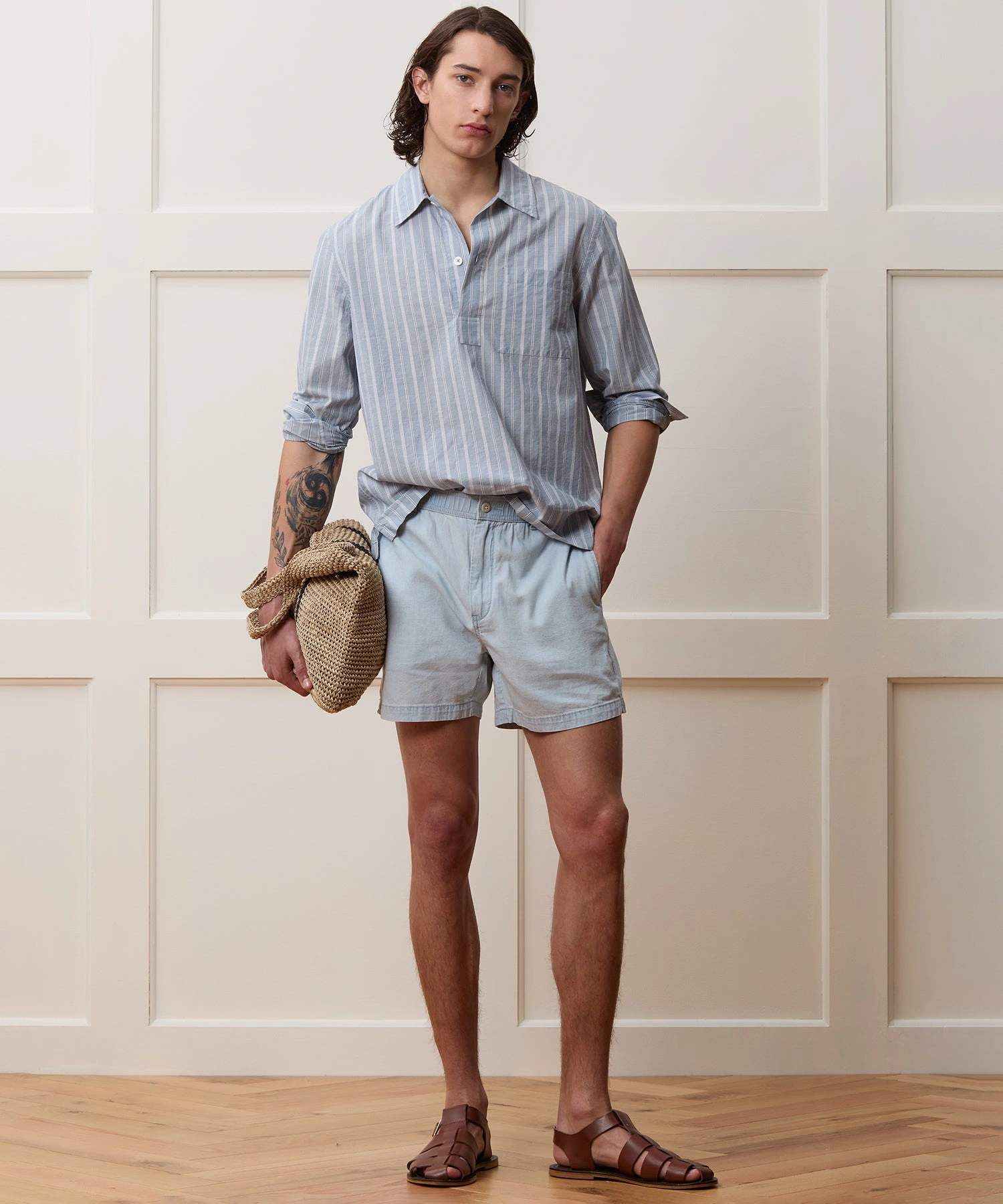 ¡Shorts Chambray para la playa! Disfruta del verano con estilo y comodidad.